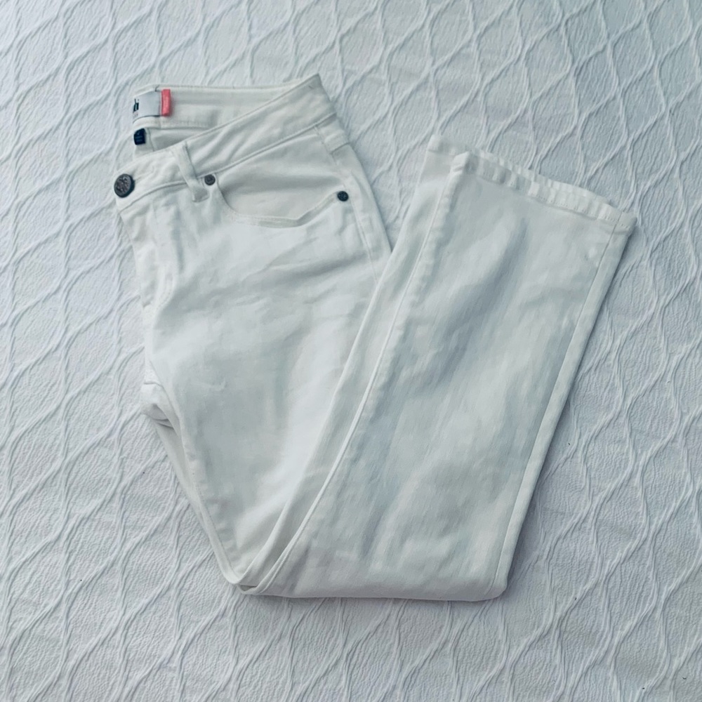 Cabi Kick It Crop, White, Size 2 - VGUC